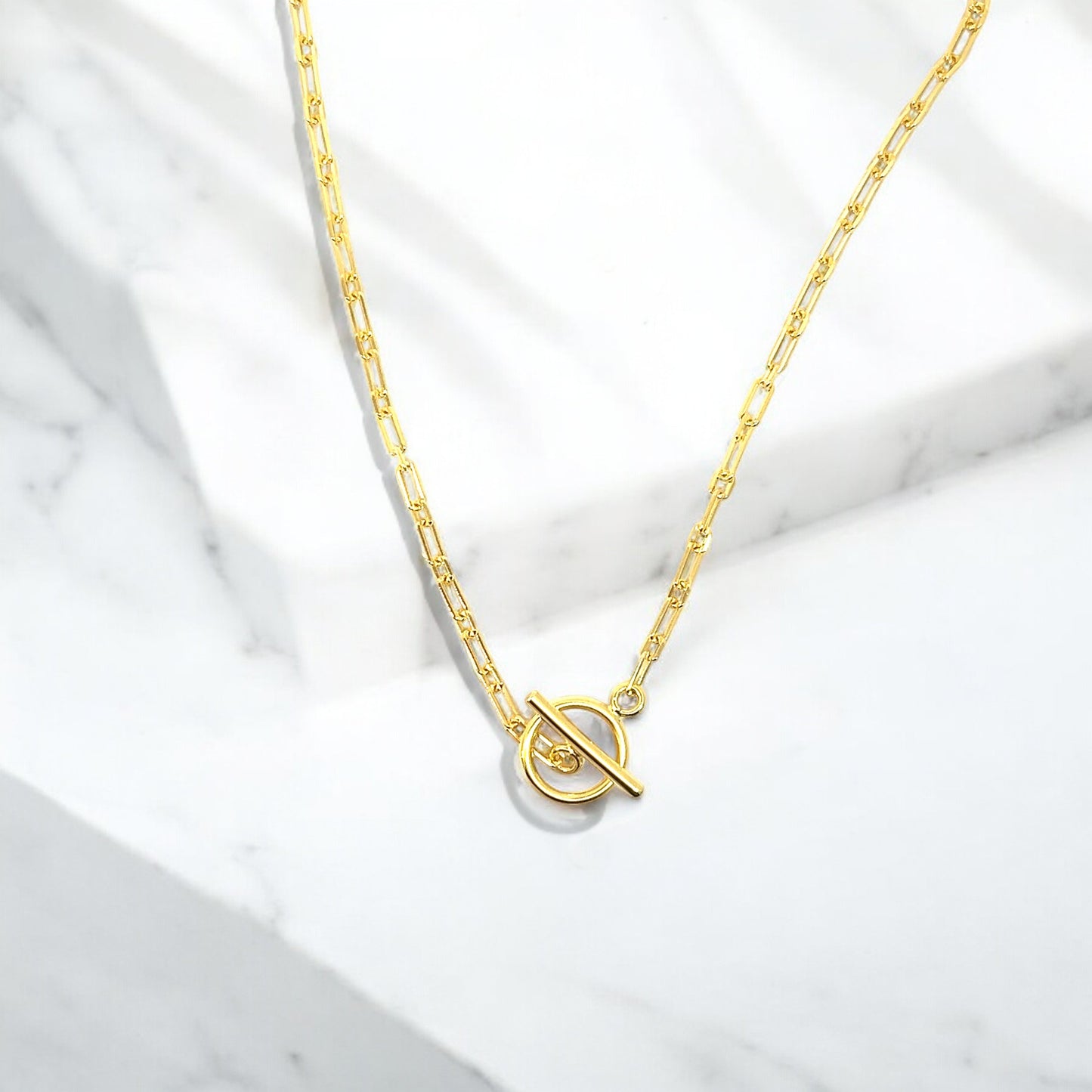 Gold Toggle Chain Necklace